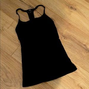 Black lululemon yoga top